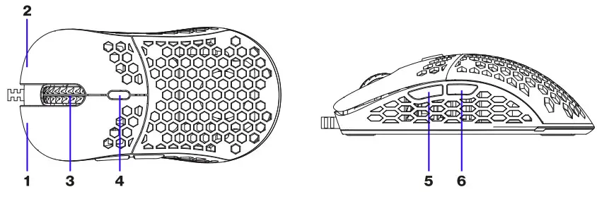 ENDORFY EY6A003 LIX Plus Onyx Ultralight Gaming Mouse - fig 3