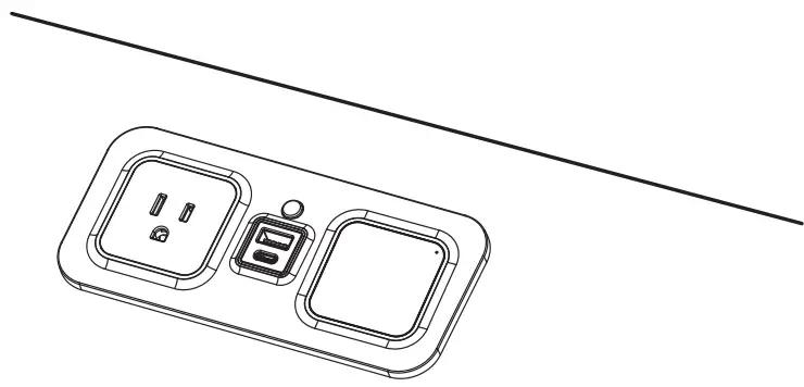 BRANDSTAND cubiemod Flush Mount Power Grommet - CubieMod - Installed
