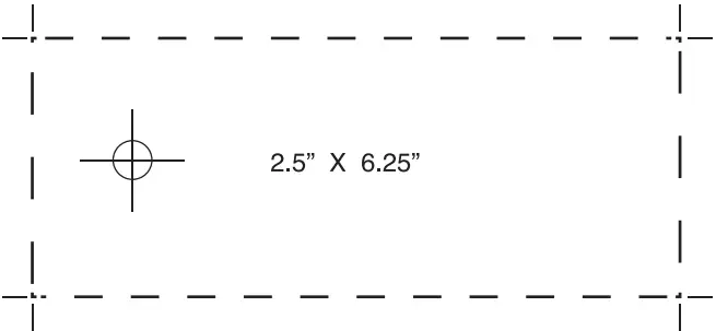 BRANDSTAND cubiemod Flush Mount Power Grommet - Cut Template