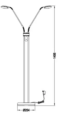 QAZQA 93834 Eva FL 2 Bronze Floor Lamp - Fig1