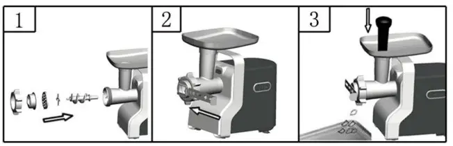 Steba MG 1400 Electronic Meat Grinder - Cookie attachment