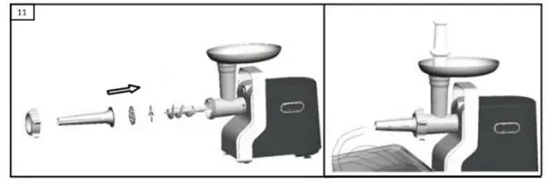 Steba MG 1400 Electronic Meat Grinder - Sausage attachment