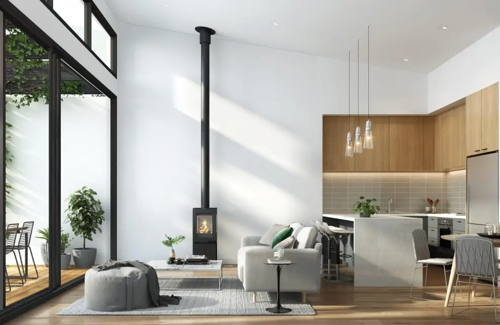 Visionline Pera Freestanding 3 X Sided Wood Fireplace Owner's Manual