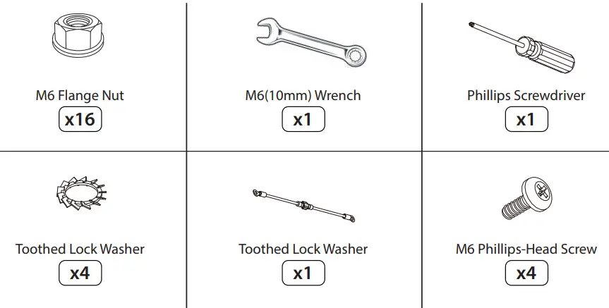 rocstor SolidRack Adjustable 4 Post Open Frame Server Rack - Accessories