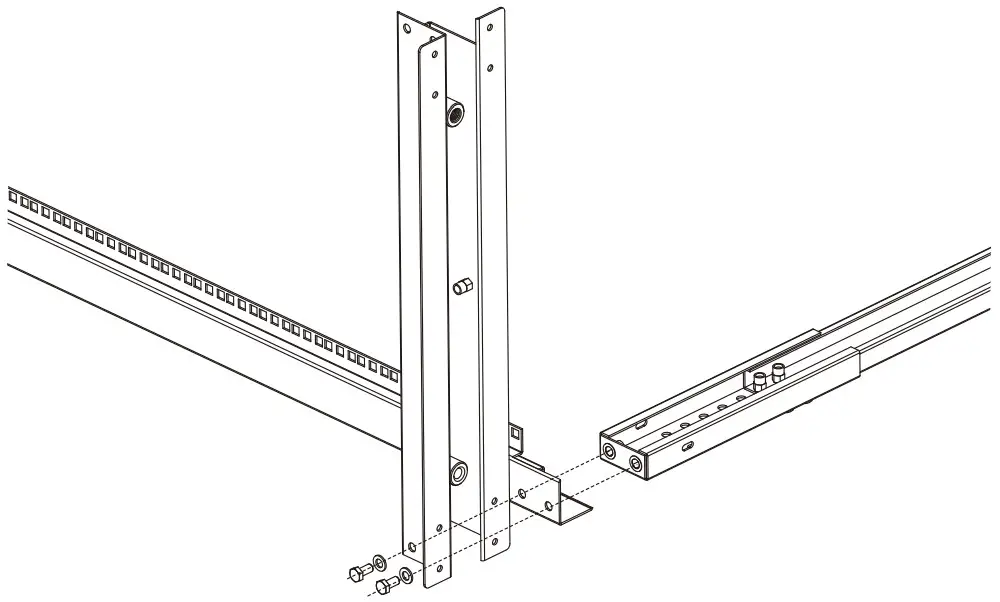 rocstor SolidRack Adjustable 4 Post Open Frame Server Rack - Assemble the Rack