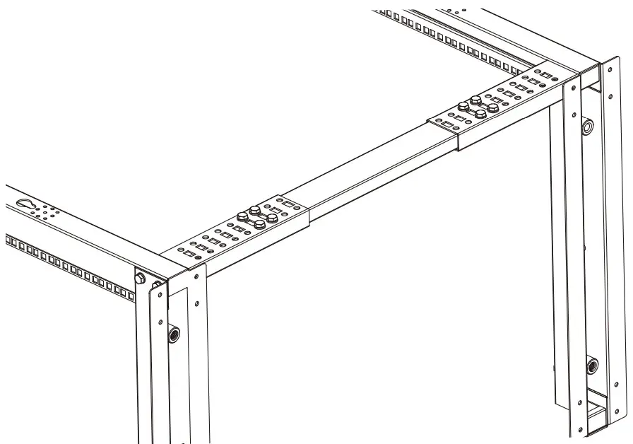 rocstor SolidRack Adjustable 4 Post Open Frame Server Rack - Assemble the Rack1