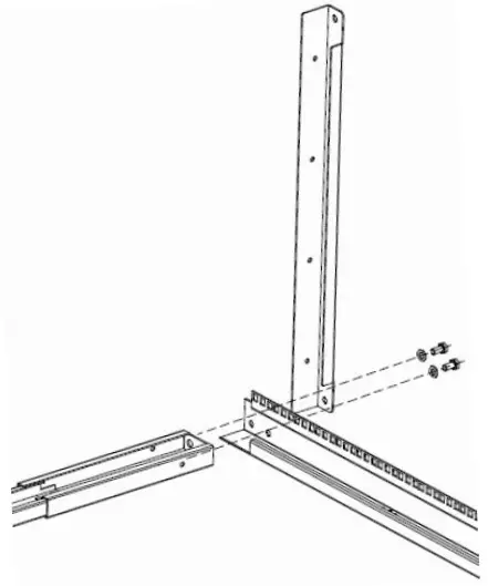 rocstor SolidRack Adjustable 4 Post Open Frame Server Rack - Vertical Rails