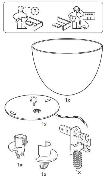 IKEA 405.049.99 GRINDFALLET Pendant Lamp - Figure1