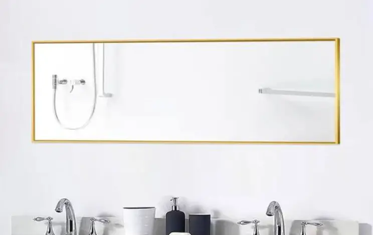 Jimsmaison Jmflhbm03gb Large Rectangular Framed Wall Mounted Full Length Bathroom Vanity Mirror Instructions