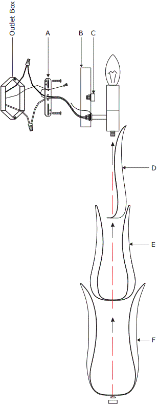 CRYSTORAMA 511-MT Broche One Light Wall Mount-FIG4
