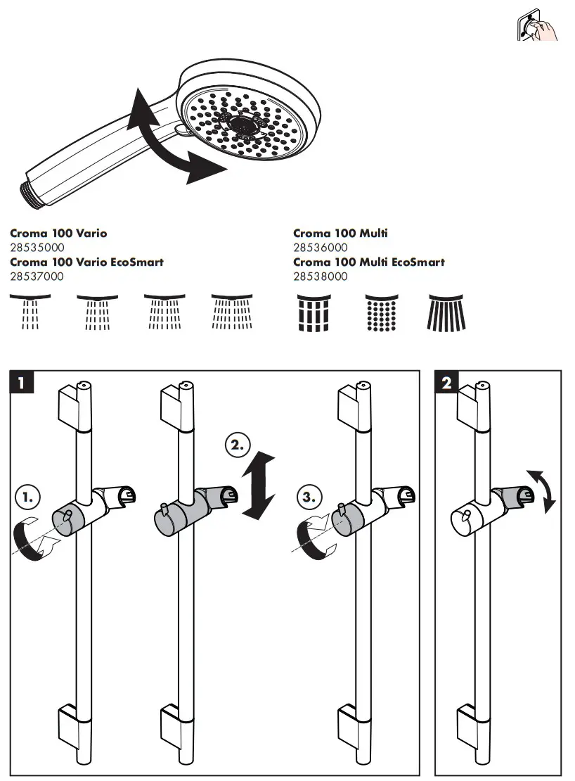 Hansgrohe 27774000 Unica'C Shower Set - fig 10
