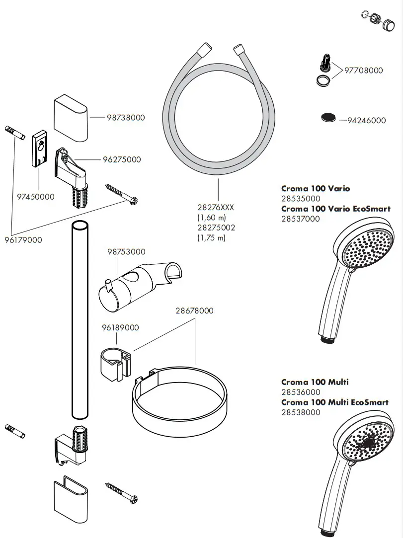 Hansgrohe 27774000 Unica'C Shower Set - fig 12