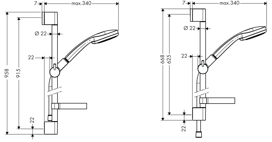 Hansgrohe 27774000 Unica'C Shower Set - fig 4