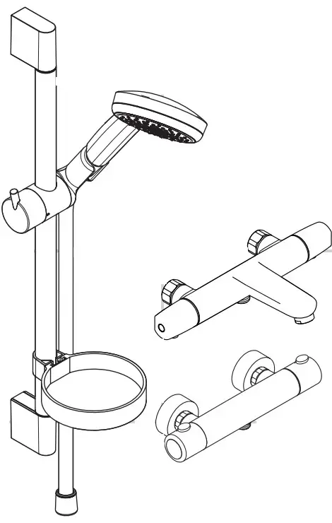 Hansgrohe 27774000 Unica'C Shower Set