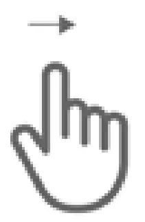 Right swipe interface