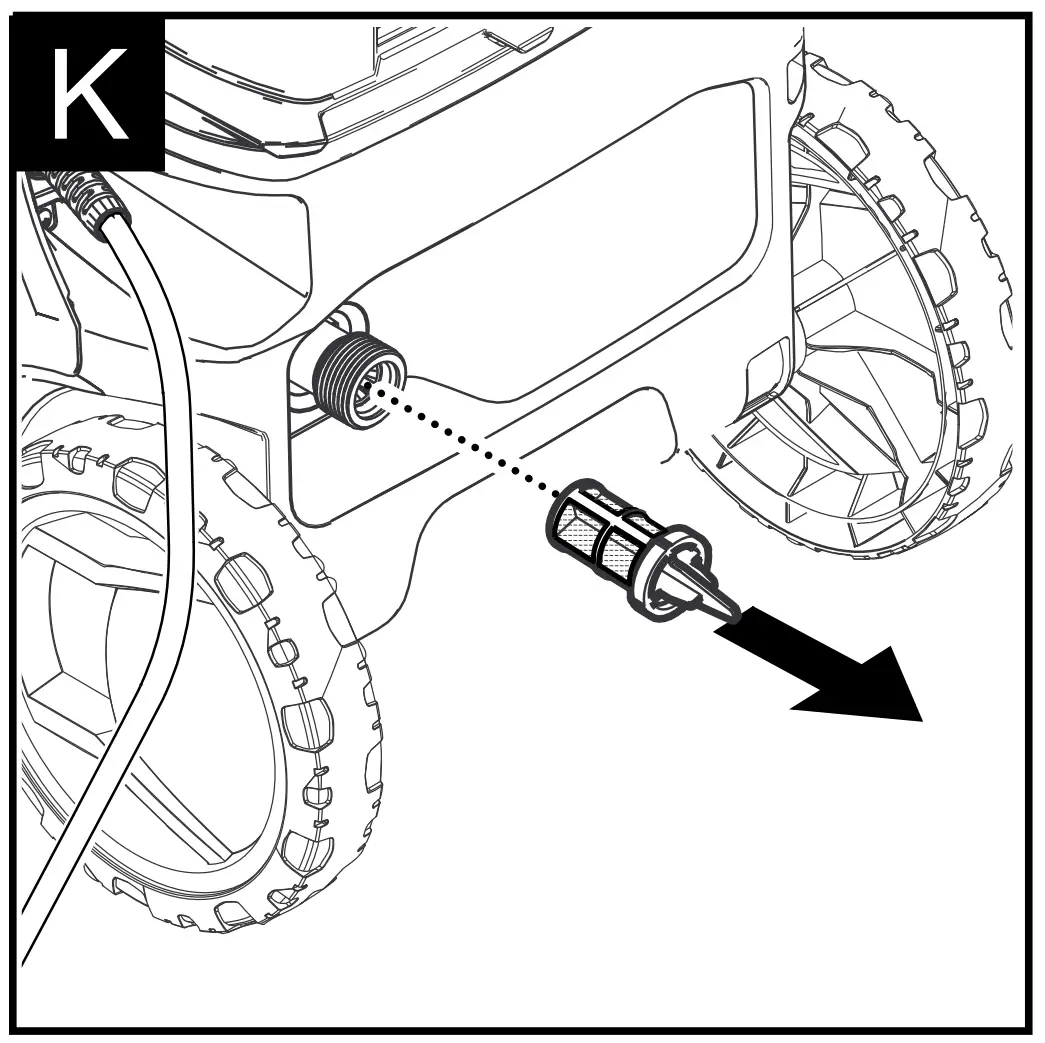 Clean the sieve in the water connection