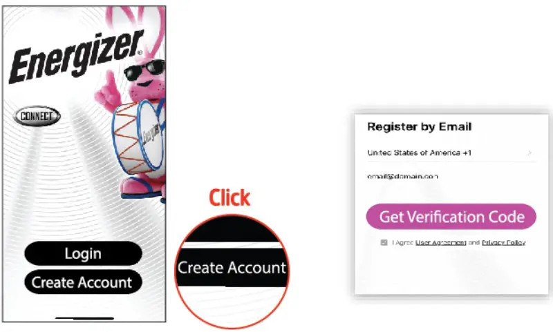 Energizer EIX11005 Smart WiFi Foldable Privacy Indoor Camera - CONNECT THE DEVICE 2