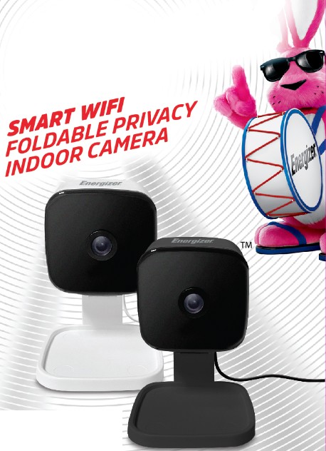 Energizer EIX11005 Smart WiFi Foldable Privacy Indoor Camera - cover