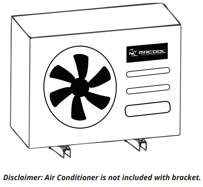 MRCOOL MB176 Condenser Wall Mounting Kit - Air Conditioner