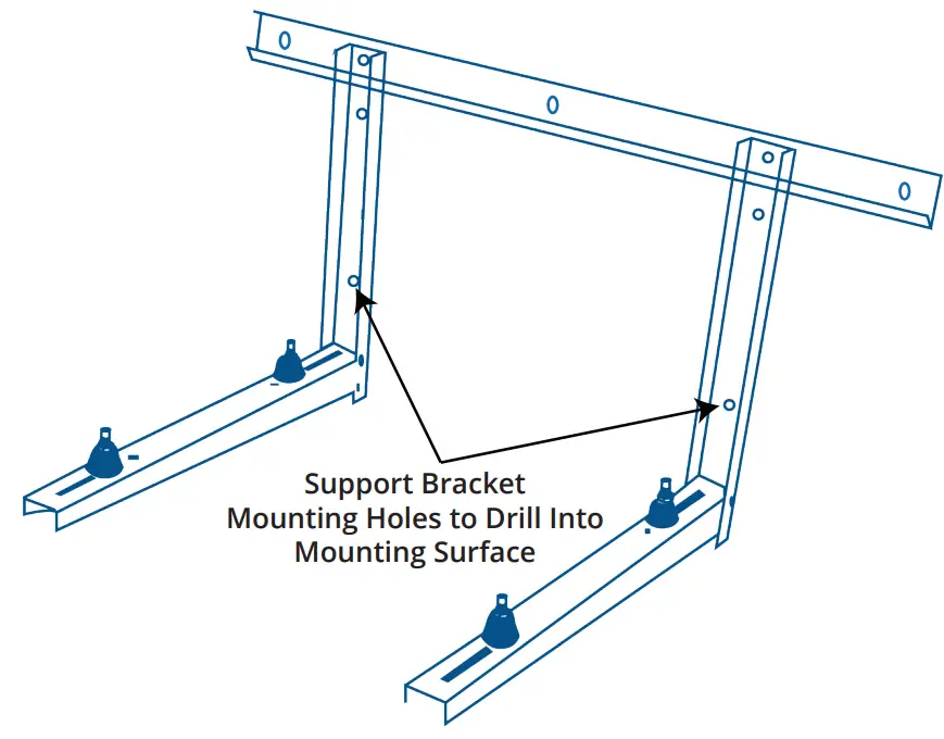 MRCOOL MB176 Condenser Wall Mounting Kit - Bracket