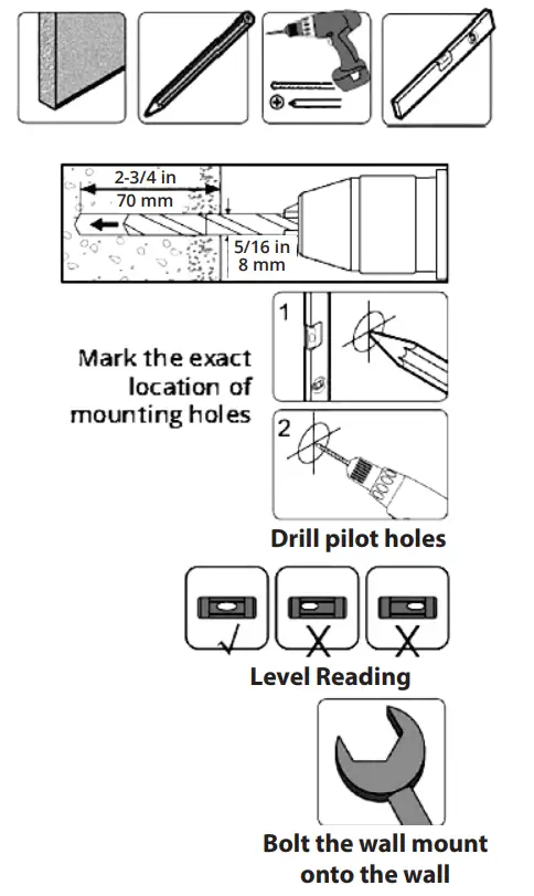 MRCOOL MB176 Condenser Wall Mounting Kit - Component D