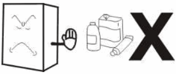 HAMOKI 251001 Four Sided Glass Display - flammables