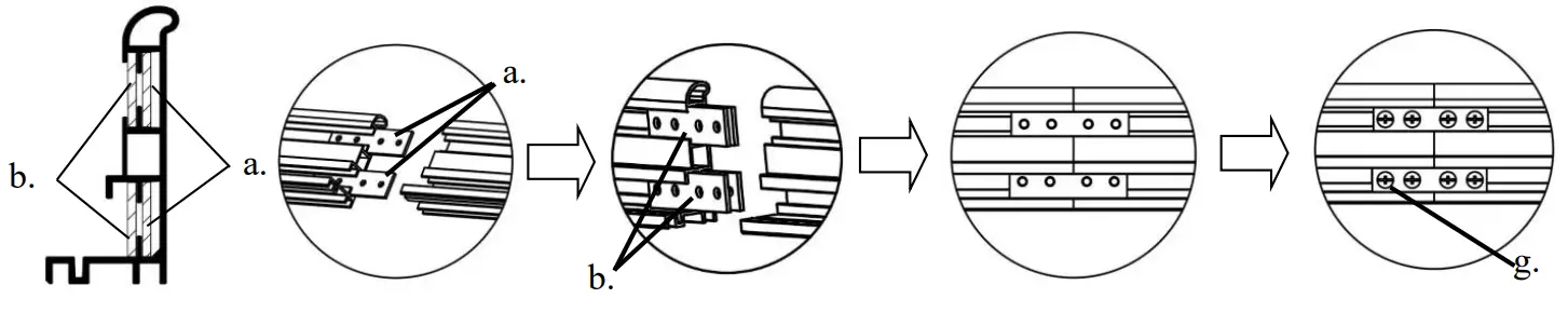 EPV Dark Star UST 2 eFinity EDGE FREE Ceiling Ambient Light Rejecting Fixed Frame Screen - Frame Assembly 1