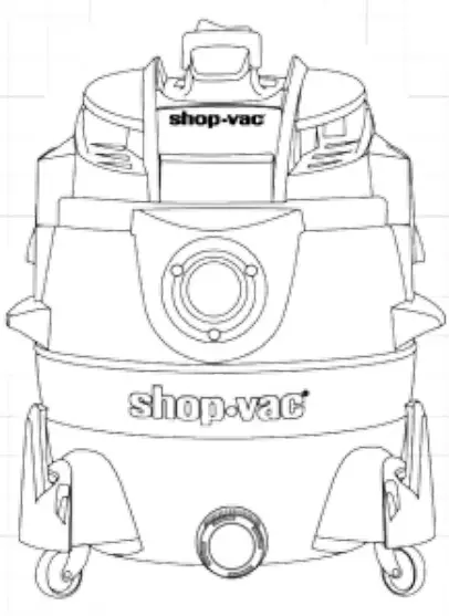 EA14-C550A 6 Gallon 3.5 Peak Wet Dry Vacuum