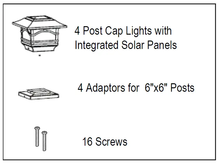 MAXSA 41471 Solar Powered Post Lights 3