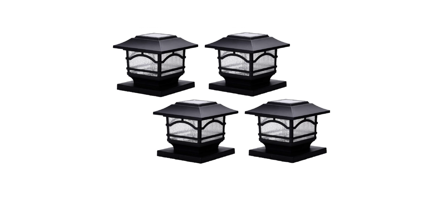 Maxsa 41471 Solar Powered Post Lights Instruction Manual