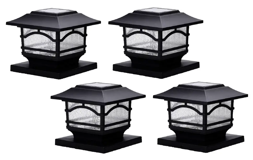 MAXSA 41471 Solar Powered Post Lights