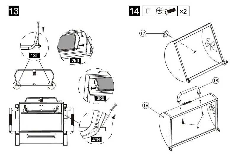 Royal-Gourmet-CD1519-Portable-Charcoal-Grill-12
