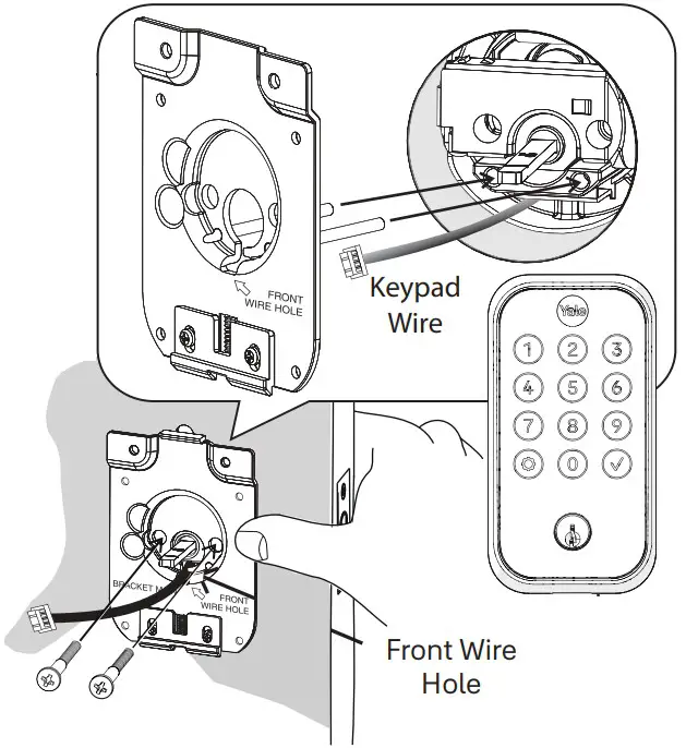 Yale YRD410 BLE 0BP Assure Lock 2 Keyed Deadbolt - fig 12
