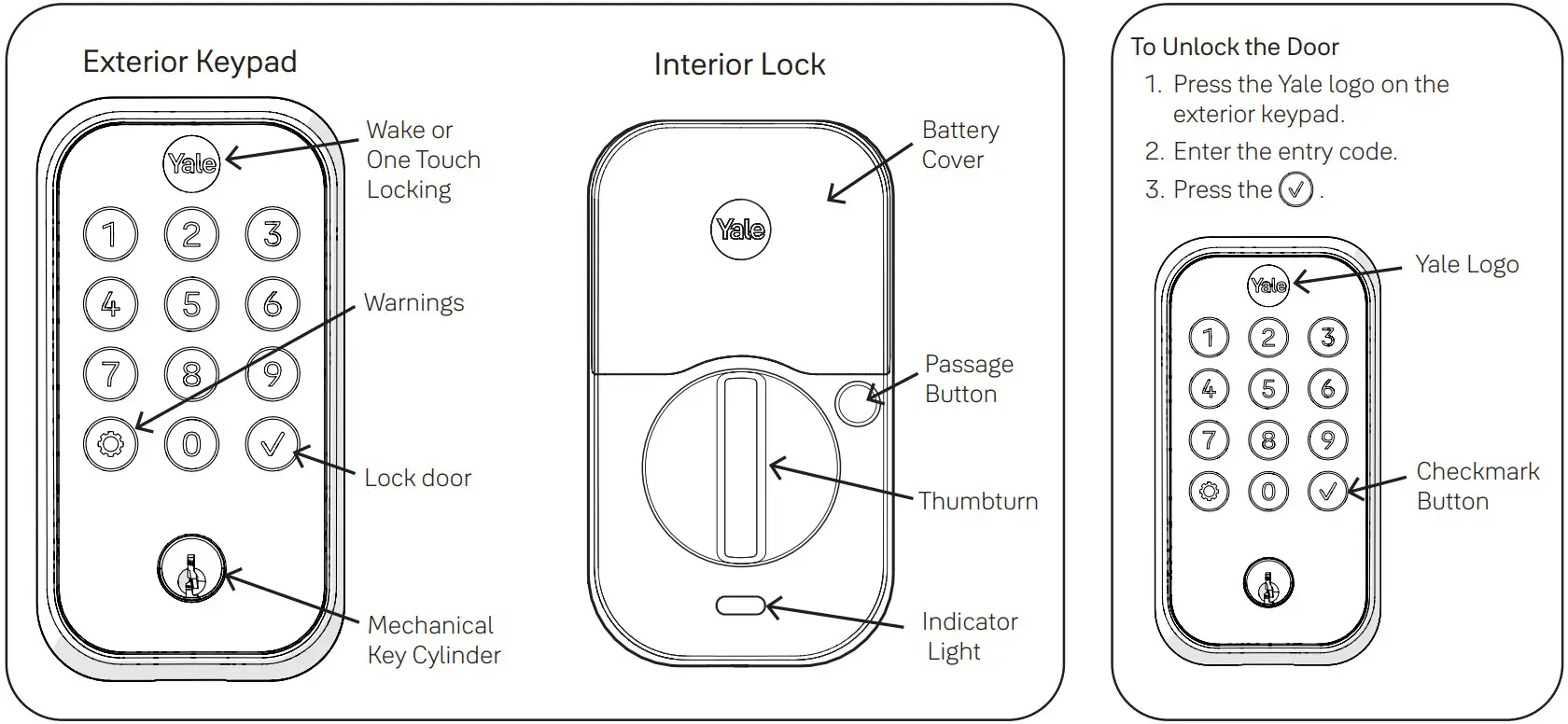 Yale YRD410 BLE 0BP Assure Lock 2 Keyed Deadbolt - fig 36