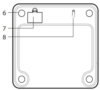 rossmax WF262 Bluetooth Body Fat Scale User Manual - Name Function of each parts
