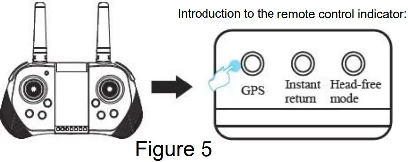 4DRC F3 4K GPS Drone with 4K Camera - remote control indicator