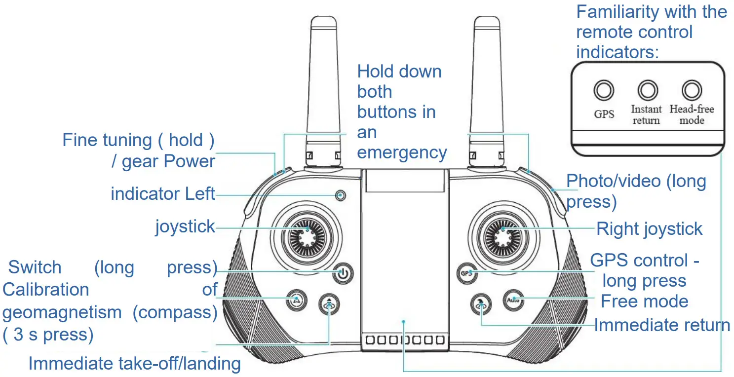 4DRC F3 4K GPS Drone with 4K Camera - remote control