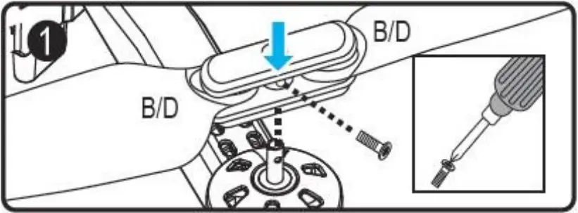 4DRC F3 4K GPS Drone with 4K Camera - remove the propeller blades