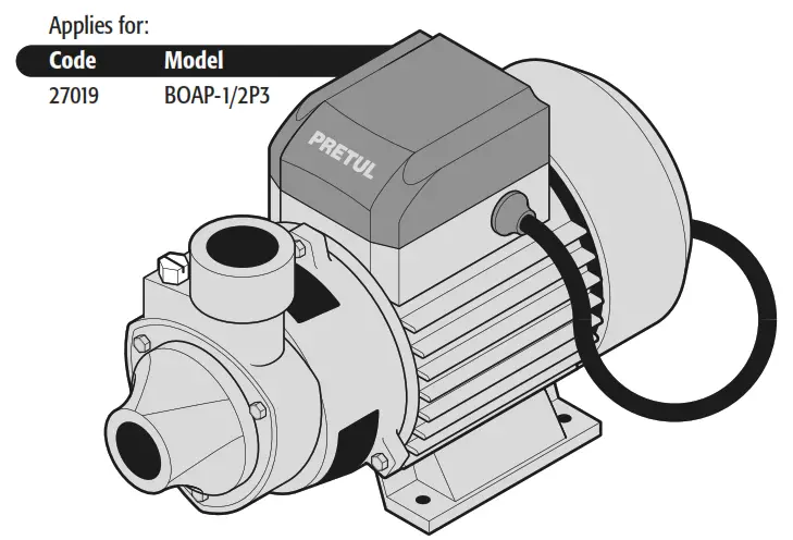 TRUPER INDUSTRIAL BOAP-1-2P3 Peripheral Water Pump
