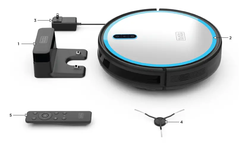 BLACK-DECKER-BDRV1-SLV-Auto-Charging-Pet-Robotic-Vacuum-with-HEPA-Filter-FIG-1