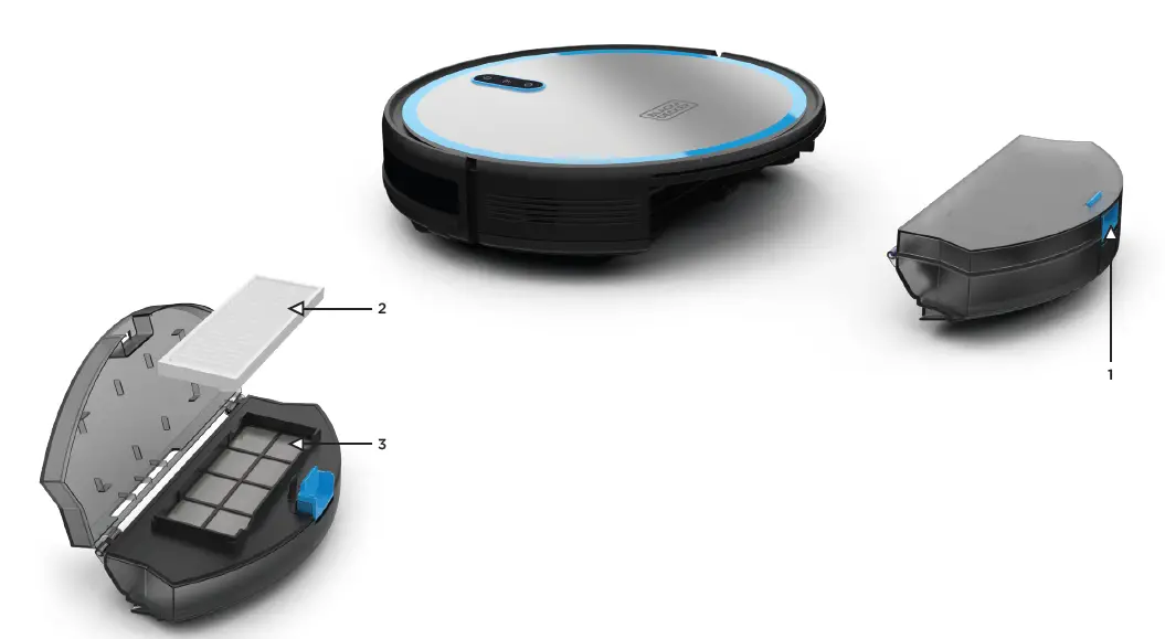 BLACK-DECKER-BDRV1-SLV-Auto-Charging-Pet-Robotic-Vacuum-with-HEPA-Filter-FIG-3