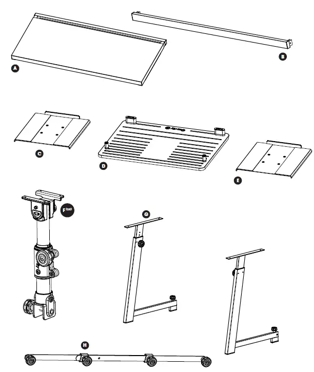 Gravity-GFDJT01-DJ-Desk-with-Adjustable-Laptop-and-Loudspeaker-Trays-fig-3