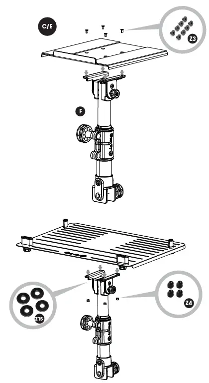Gravity-GFDJT01-DJ-Desk-with-Adjustable-Laptop-and-Loudspeaker-Trays-fig-6