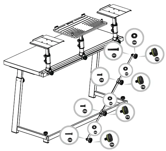 Gravity-GFDJT01-DJ-Desk-with-Adjustable-Laptop-and-Loudspeaker-Trays-fig-8