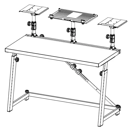Gravity-GFDJT01-DJ-Desk-with-Adjustable-Laptop-and-Loudspeaker-Trays-fig-9