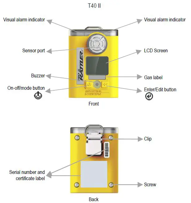 INDUSTRIAL-SCIENTIFIC-T40-II-Portable-Single-Gas-Monitor-fig-1