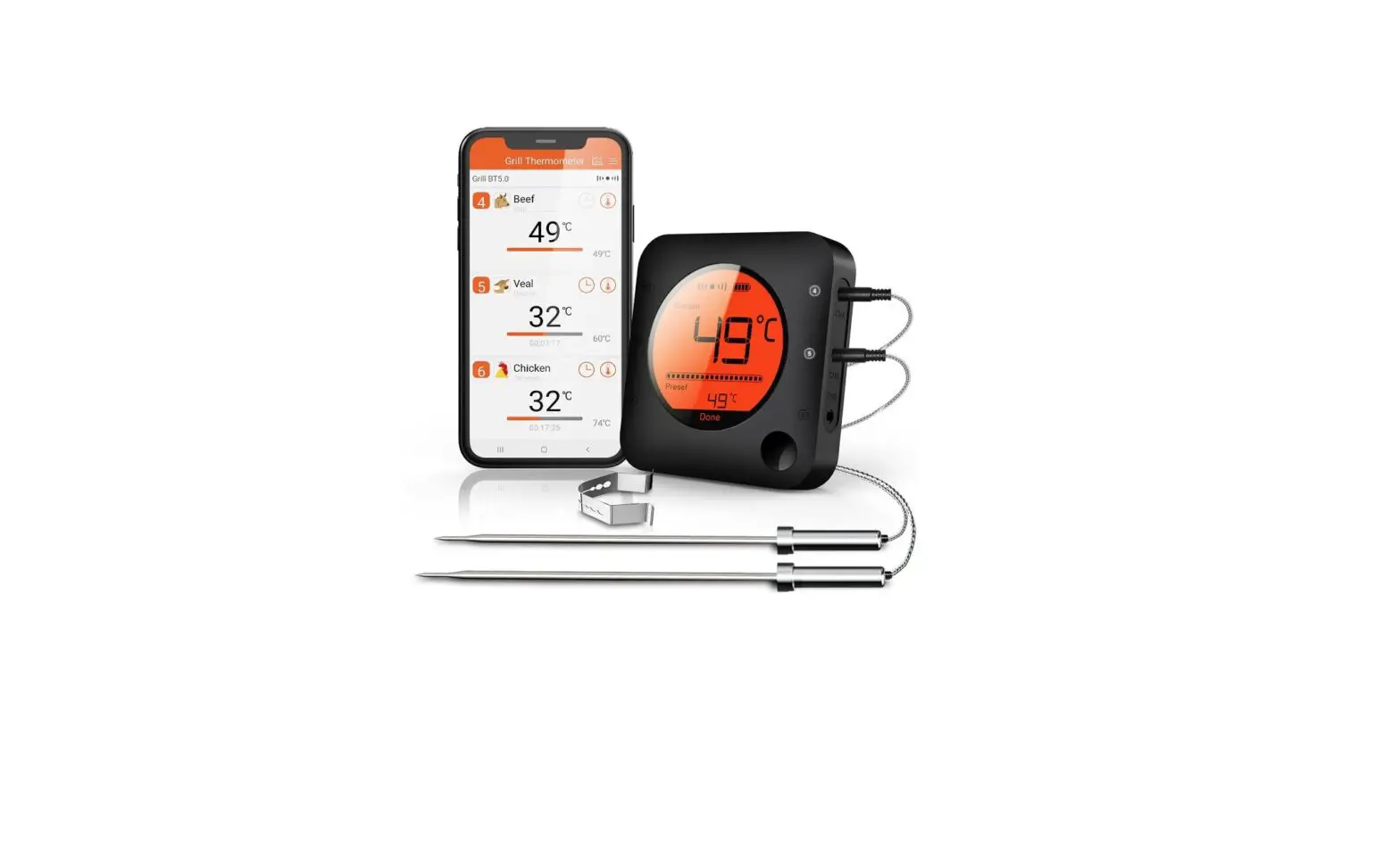 Bfour Bf-40 Grill 5.0 Wireless Digital Meat Thermometer User Guide Bfour Bf-40 Grill 5.0 Wireless Digital Meat Thermometer User Guide