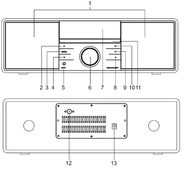 Crosley CR3502A Metro Radio CD Player-fig-1