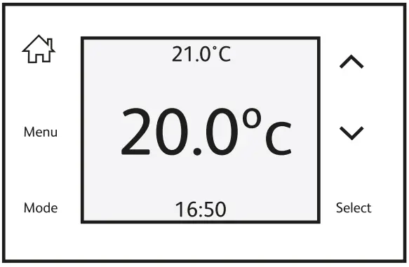 ESi Controls ESRTP4TOUCH Programmable Room Thermostat - Display Mode 4
