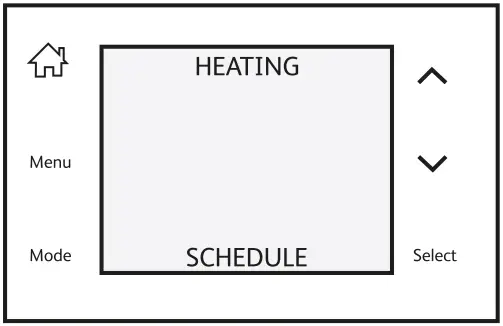 ESi Controls ESRTP4TOUCH Programmable Room Thermostat - Heating Schedule 1